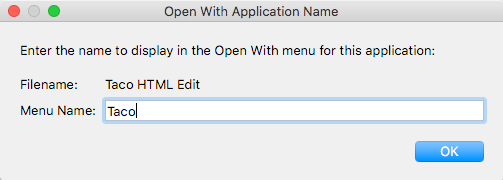 External App Menu Files