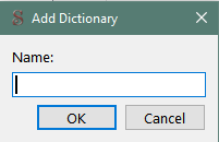 SpellCheck Preferences adding a dictionary.